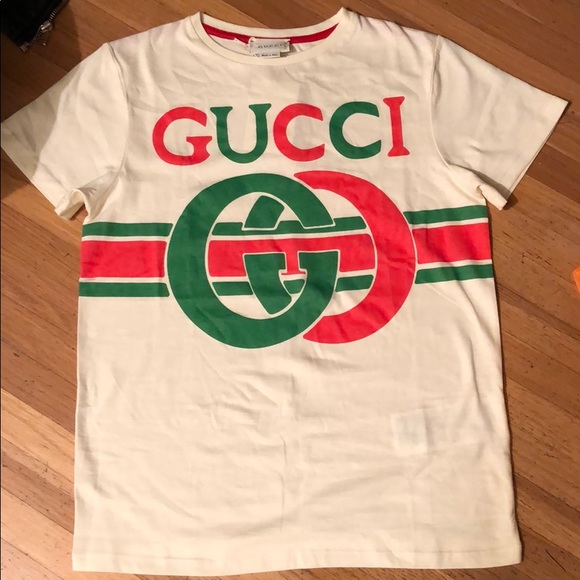 Gucci Tops - NEW Gucci Kids size10 TShirt Interlocking G